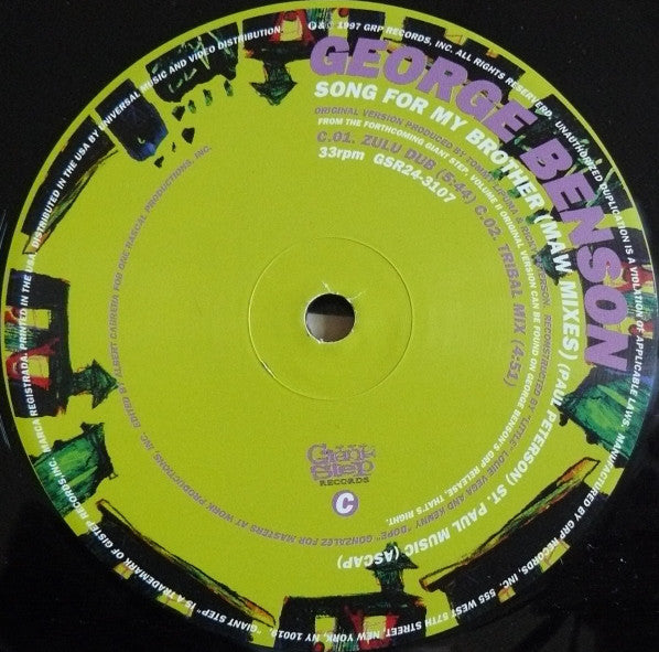 George Benson : Song For My Brother (MAW Mixes) (2x12")