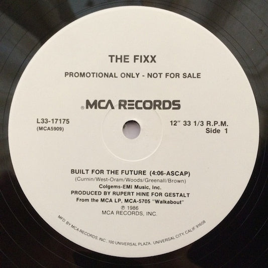 The Fixx : Built For The Future (12", Promo)