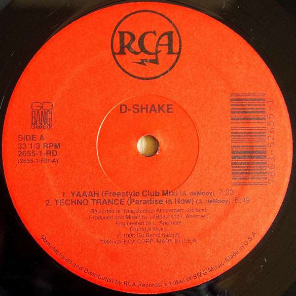 D-Shake : Yaaah (12")