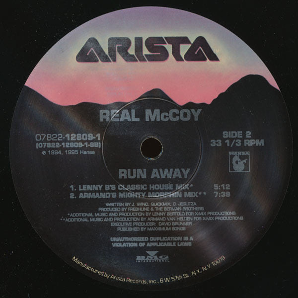 Real McCoy : Run Away (12")