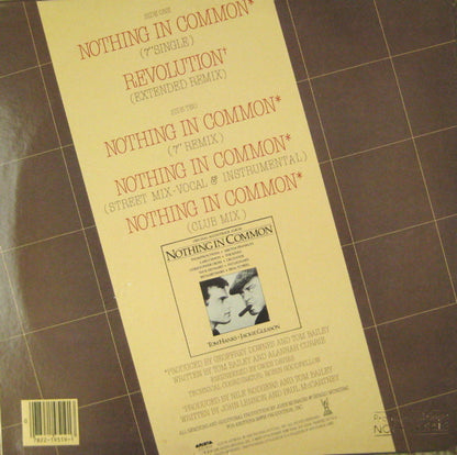 Thompson Twins : Nothing In Common (12", Single)