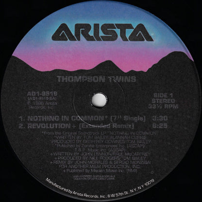 Thompson Twins : Nothing In Common (12", Single)