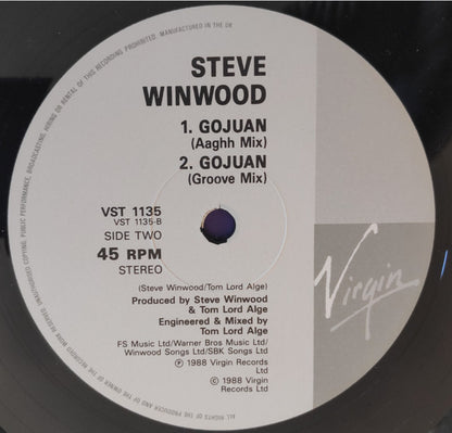 Steve Winwood : Holding On (12", Single)