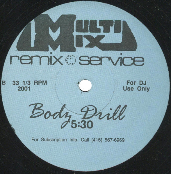 Marathon / 2 Body's : Movin' / Body Drill (12", Unofficial)