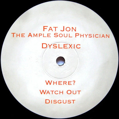 Fat Jon : Dyslexic (12", EP)