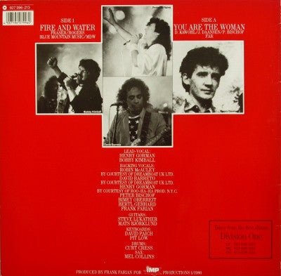 Far Corporation : Fire And Water (Special Club Mix) / You Are The Woman (12", Maxi)