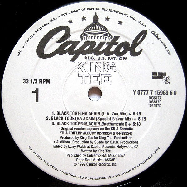 King Tee : Black Togetha Again (12")