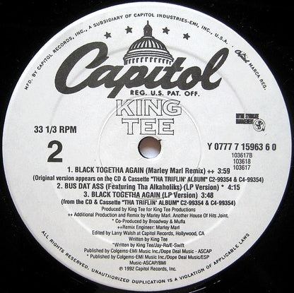 King Tee : Black Togetha Again (12")