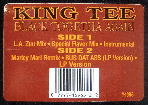 King Tee : Black Togetha Again (12")