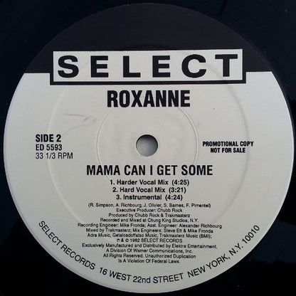 Roxanne* : Ya Brother Does / Mama Can I Get Some (12", Promo)