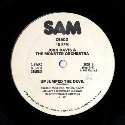 John Davis & The Monster Orchestra : Up Jumped The Devil (12", Promo)