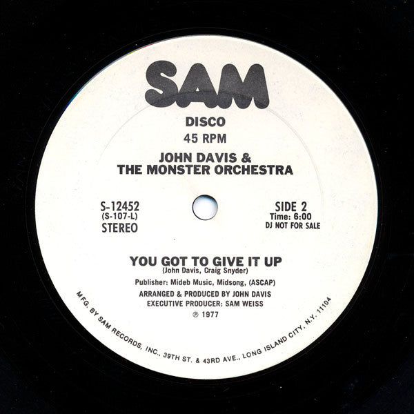John Davis & The Monster Orchestra : Up Jumped The Devil (12", Promo)