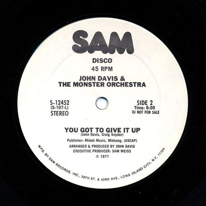 John Davis & The Monster Orchestra : Up Jumped The Devil (12", Promo)