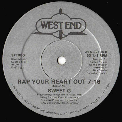 Sweet G : A Heartbeat Rap (12", Single)