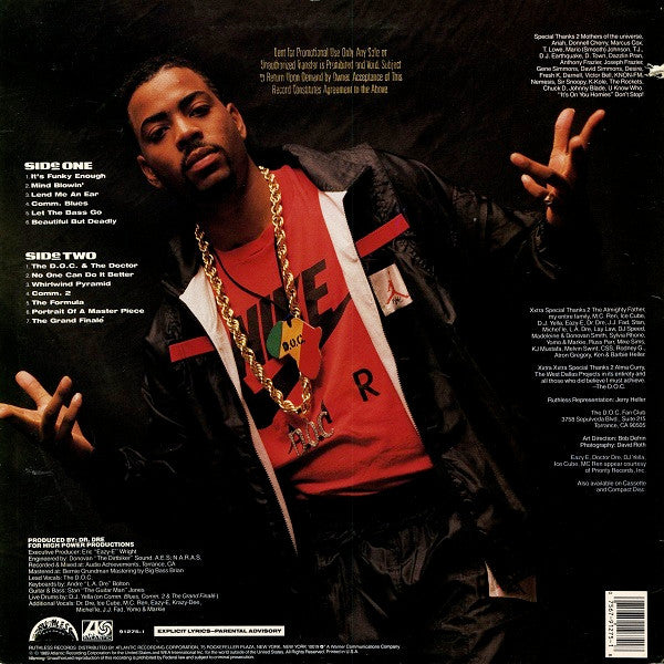 The D.O.C. : No One Can Do It Better (LP, Album)