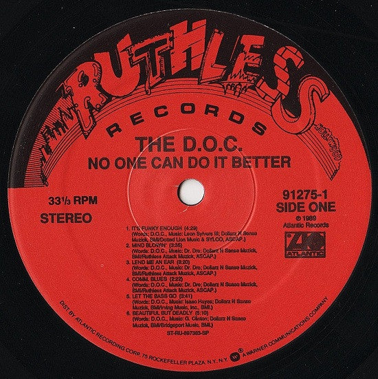 The D.O.C. : No One Can Do It Better (LP, Album)