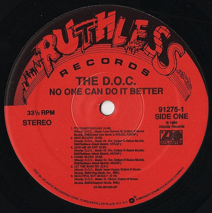 The D.O.C. : No One Can Do It Better (LP, Album)