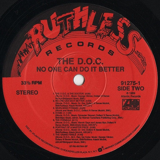 The D.O.C. : No One Can Do It Better (LP, Album)