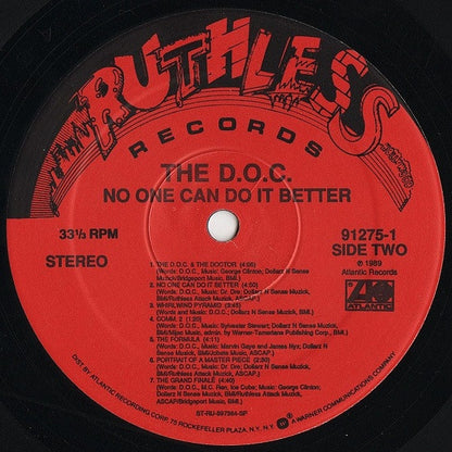 The D.O.C. : No One Can Do It Better (LP, Album)