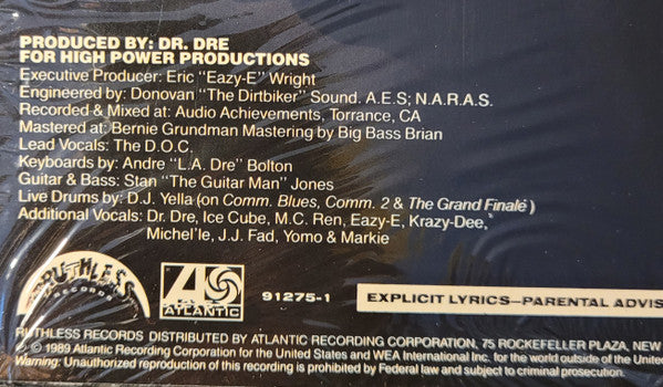 The D.O.C. : No One Can Do It Better (LP, Album)