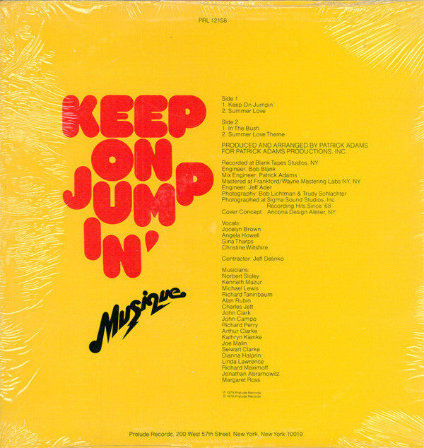 Musique : Keep On Jumpin' (LP, Album, Promo)