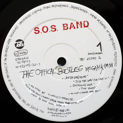 The S.O.S. Band : The Official Bootleg Mega-Mix B/W Take Your time (Do It Right) (12", Maxi)