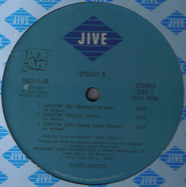 Steady B : Cheatin' Girl / Bring The Beat Back (12")