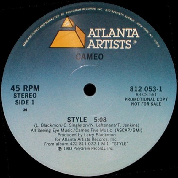 Cameo : Style (12", Promo, 26 )