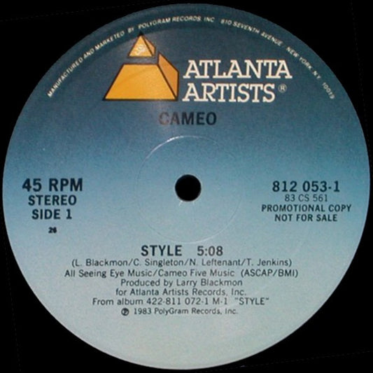 Cameo : Style (12", Promo, 26 )
