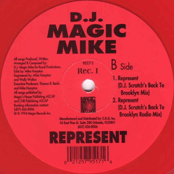 D.J. Magic Mike* : Represent (2x12", Red)
