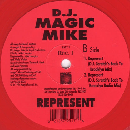 D.J. Magic Mike* : Represent (2x12", Red)