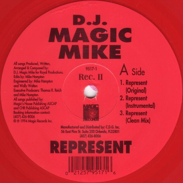 D.J. Magic Mike* : Represent (2x12", Red)