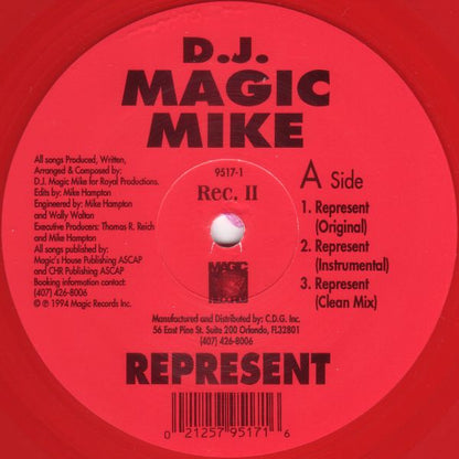 D.J. Magic Mike* : Represent (2x12", Red)