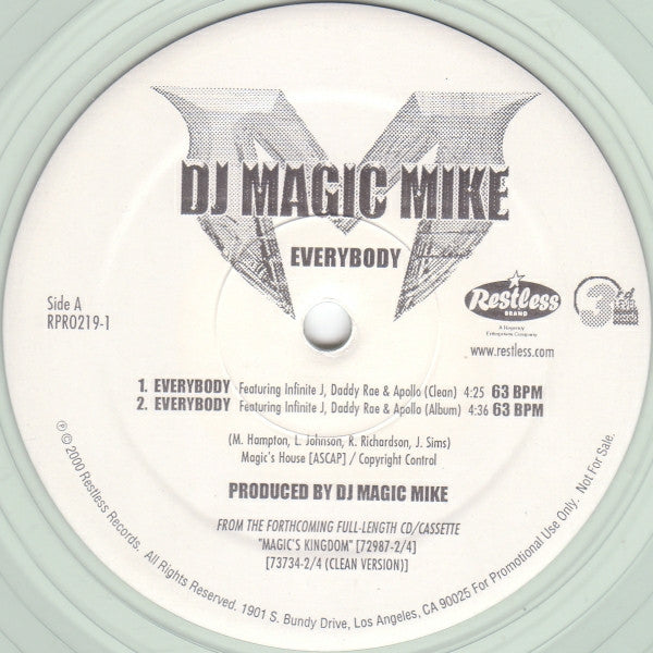 DJ Magic Mike : Everybody (12", Promo, Cle)