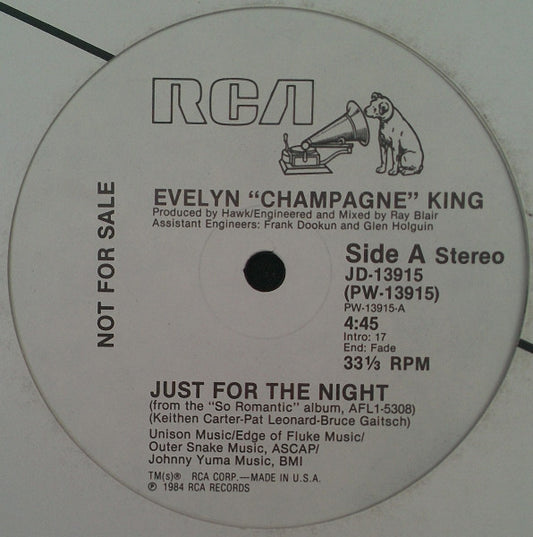 Evelyn "Champagne" King* : Just For The Night (12", Promo)
