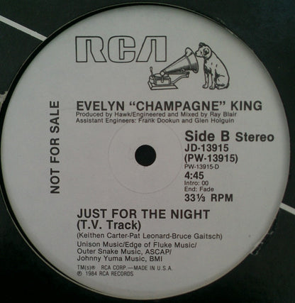 Evelyn "Champagne" King* : Just For The Night (12", Promo)