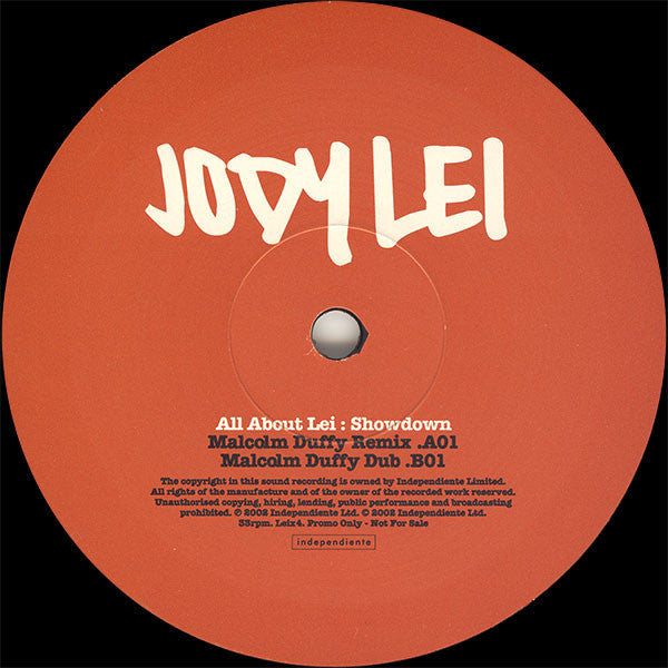 Jody Lei : All About Lei: Showdown (12", Promo)