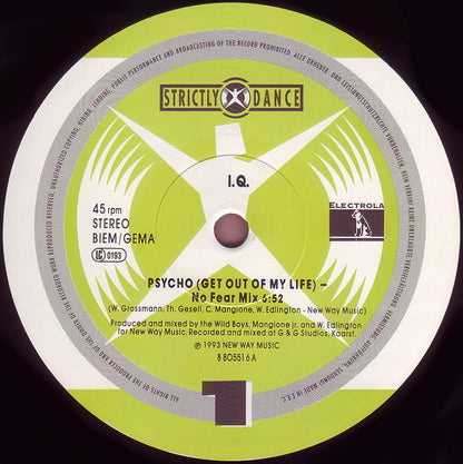 I.Q. (2) : Psycho (Get Out Of My Life) (12", Maxi)