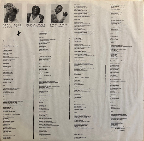 Imagination : Closer (LP, Album)