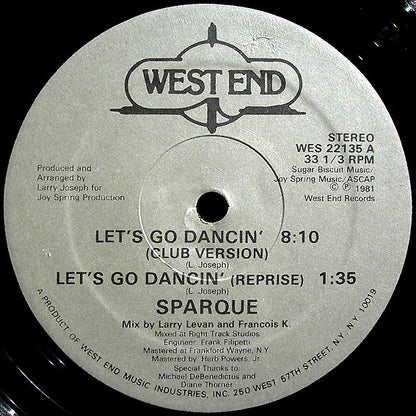 Sparque : Let's Go Dancin' (12", Single)