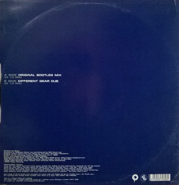 differentGear* Vs. The Police : When The World Is Running Down (You Can't Go Wrong) (12")