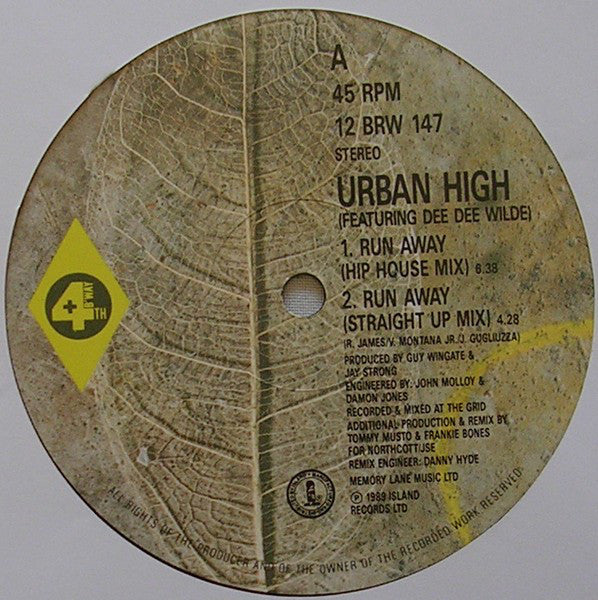 Urban High Featuring Dee Dee Wilde : Run Away (12")