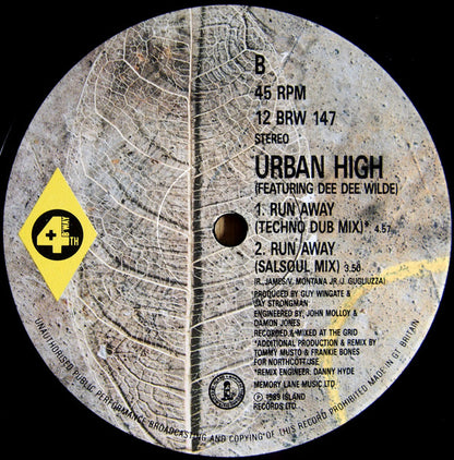 Urban High Featuring Dee Dee Wilde : Run Away (12")