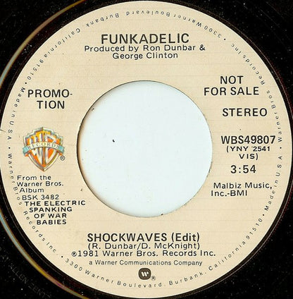 Funkadelic : Shockwaves (7", Promo)