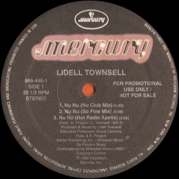 Lidell Townsell : Nu Nu (12", Single, Promo)