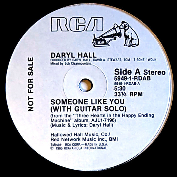 Daryl Hall : Someone Like You (12", Promo)