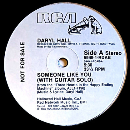 Daryl Hall : Someone Like You (12", Promo)