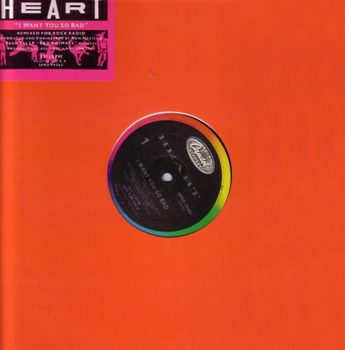 Heart : I Want You So Bad (12", Single, Promo)