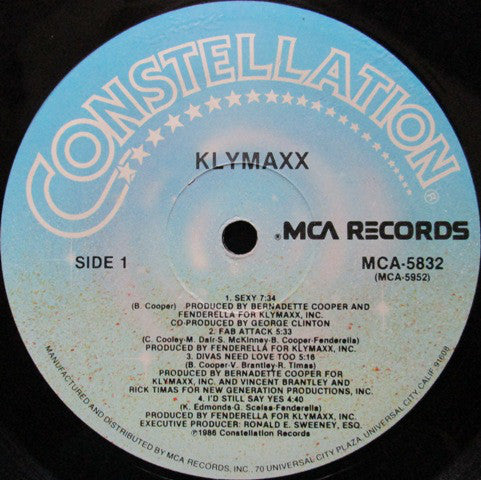 Klymaxx : Klymaxx (LP, Album)