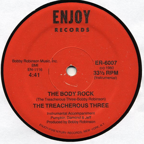 The Treacherous Three* : The Body Rock (12", Red)